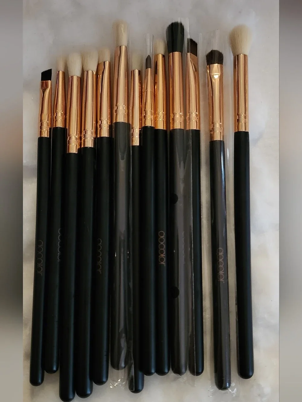 Black and Rose Gold Eye Brush Set BRAND DOCOLOR!